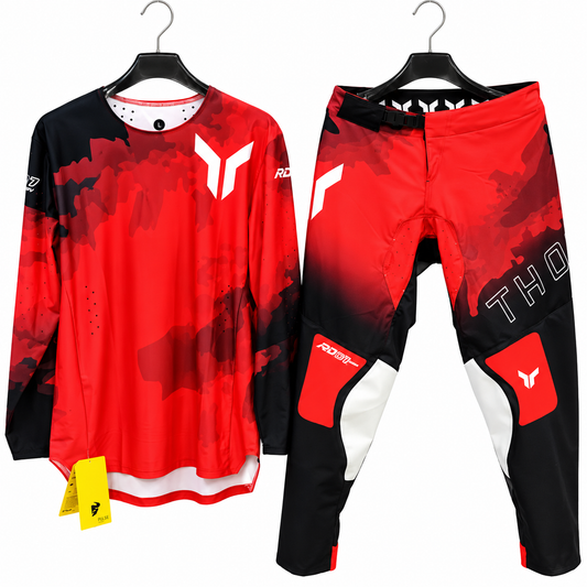 THOR RED AND BLACK | MX JERSEY SET (PRE ORDERS)