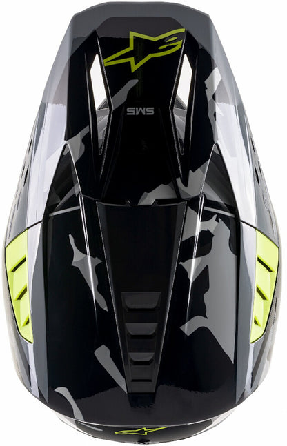 ALPINESTARS SM5 ROVER  BLACK/GREY/GREEN M | MX HELMET