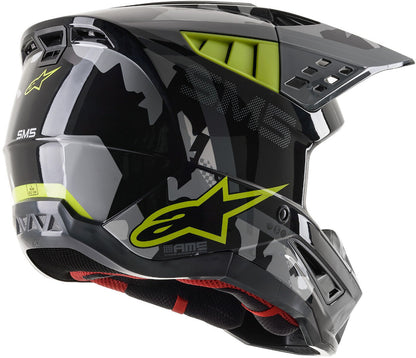 ALPINESTARS SM5 ROVER  BLACK/GREY/GREEN M | MX HELMET