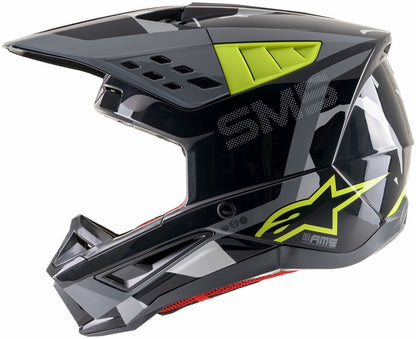 ALPINESTARS SM5 ROVER  BLACK/GREY/GREEN M | MX HELMET