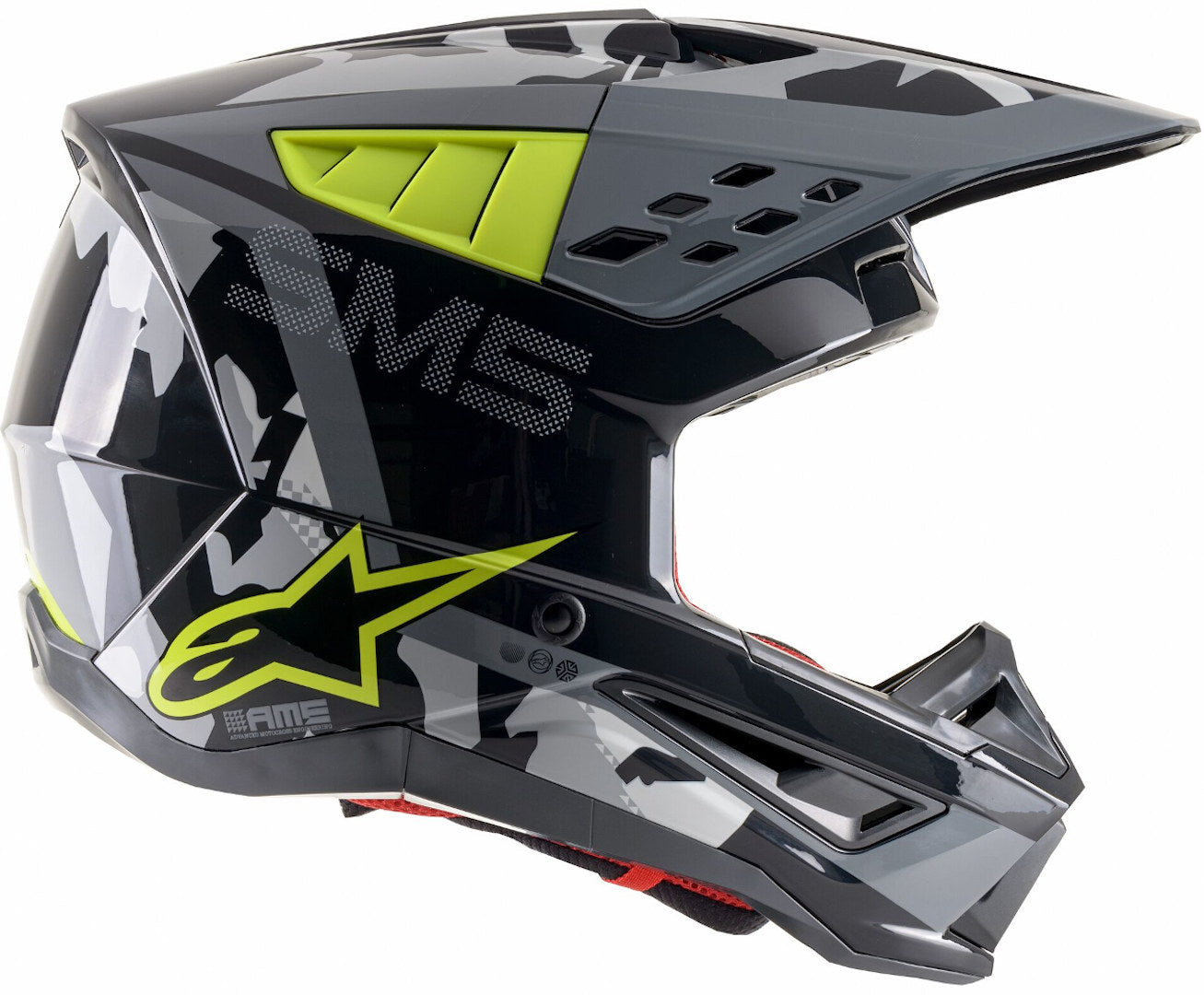 ALPINESTARS SM5 ROVER  BLACK/GREY/GREEN M | MX HELMET