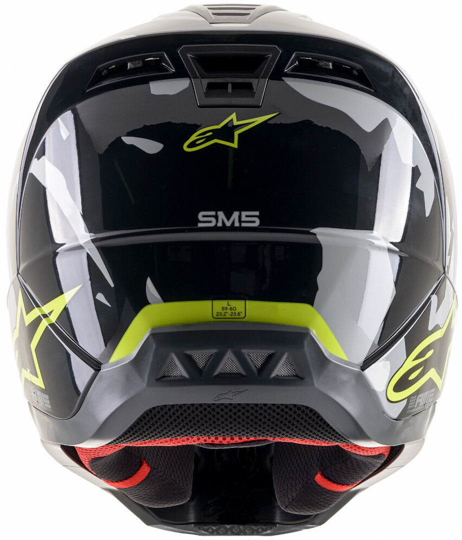 ALPINESTARS SM5 ROVER  BLACK/GREY/GREEN M | MX HELMET