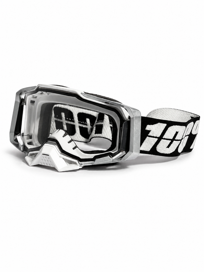 100% ARMEGA SILVER GOGGLES ( CLEAR LENS) | MX GOGGLES