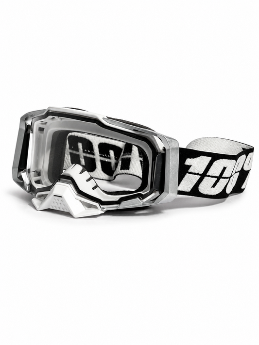 100% ARMEGA SILVER GOGGLES ( CLEAR LENS) | MX GOGGLES