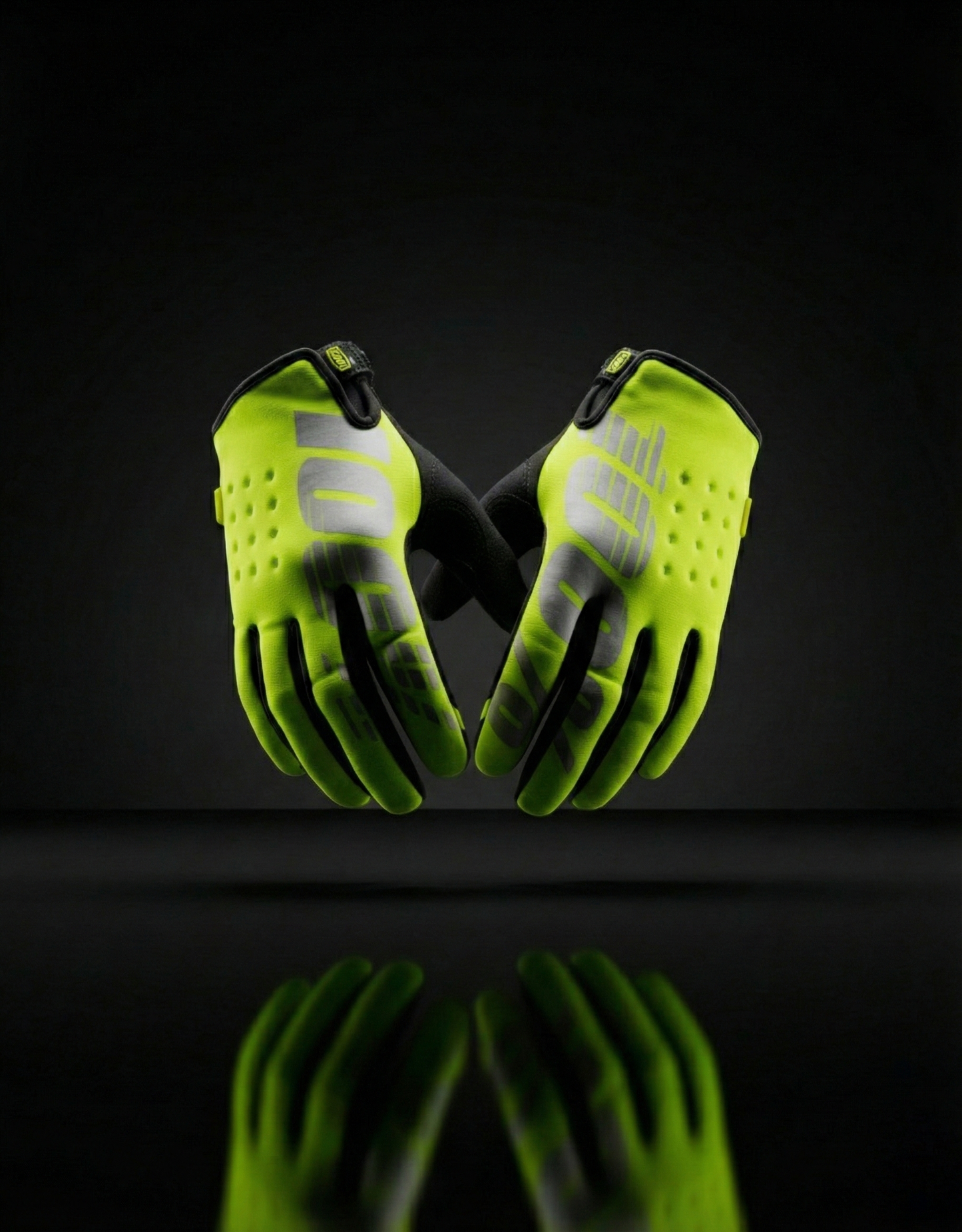 100% FLURO GREEN XL | MX GLOVES