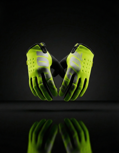 100% FLURO GREEN XL | MX GLOVES