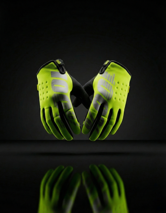 100% FLURO GREEN XL | MX GLOVES