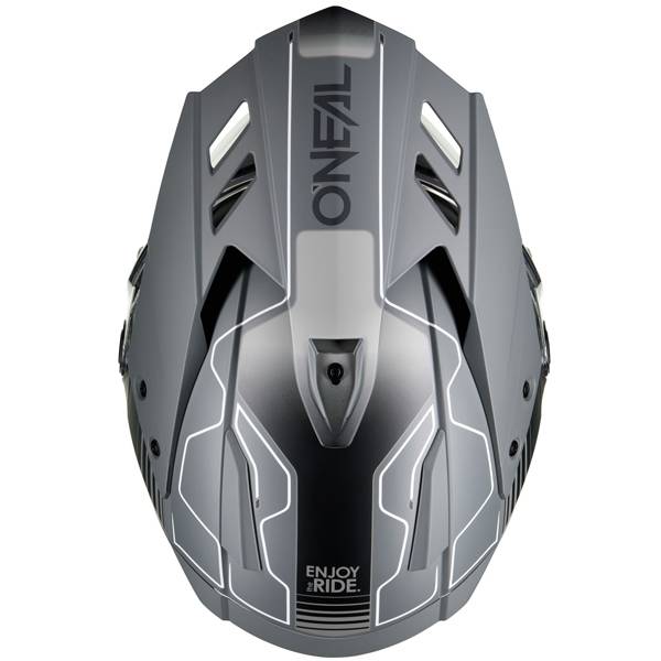 ONEAL SIERRA RS ECHO BLACK GREY ADVENTURE HELMET