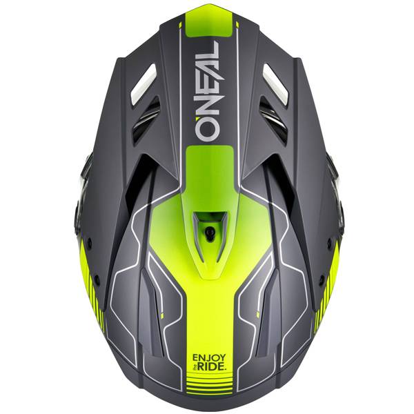 ONEAL SIERRA RS ECHO BLACK NEON YELLOW ADVENTURE HELMET
