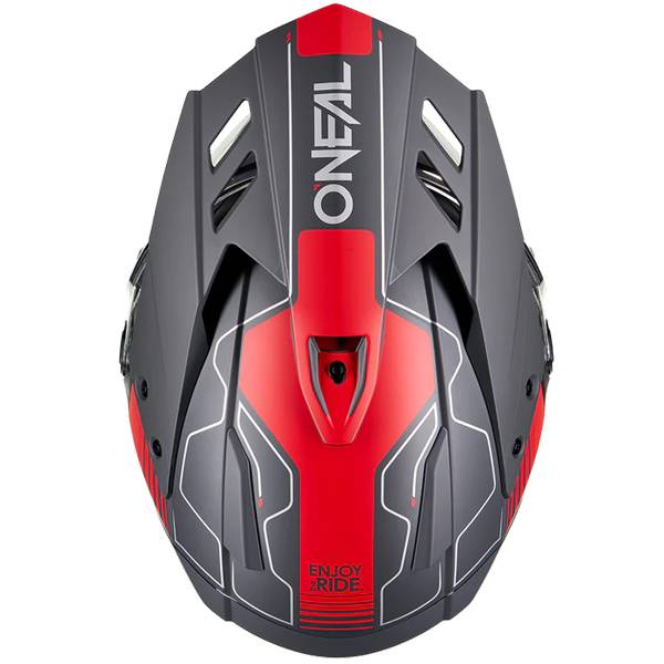 ONEAL SIERRA RS ECHO BLACK RED ADVENTURE HELMET
