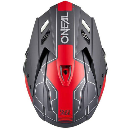 ONEAL SIERRA RS ECHO BLACK RED ADVENTURE HELMET