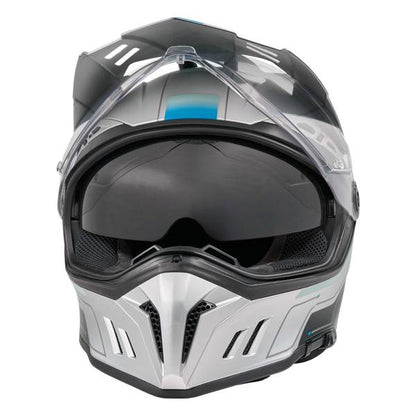 ONEAL SIERRA RS ECHO GREY BLUE ADVENTURE HELMET