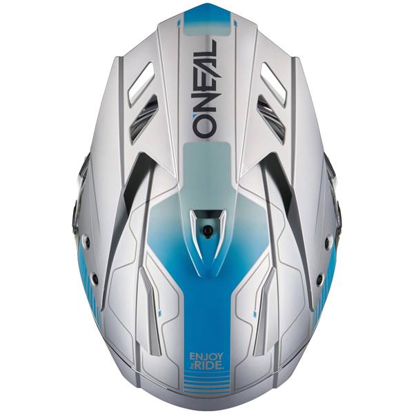 ONEAL SIERRA RS ECHO GREY BLUE ADVENTURE HELMET