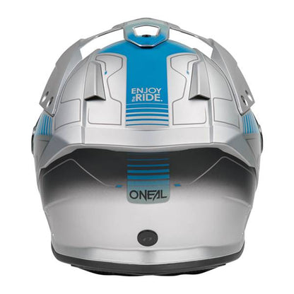 ONEAL SIERRA RS ECHO GREY BLUE ADVENTURE HELMET