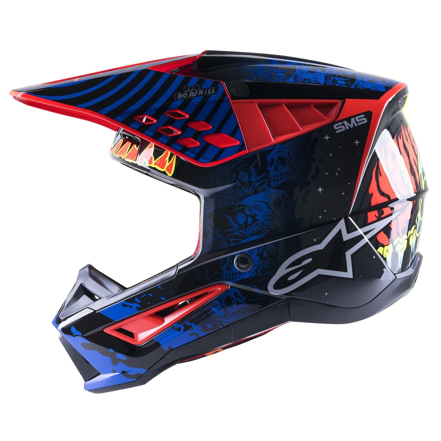 ALPINESTARS SM5 SOLAR FLARE BLACK/RED M | MX HELMET