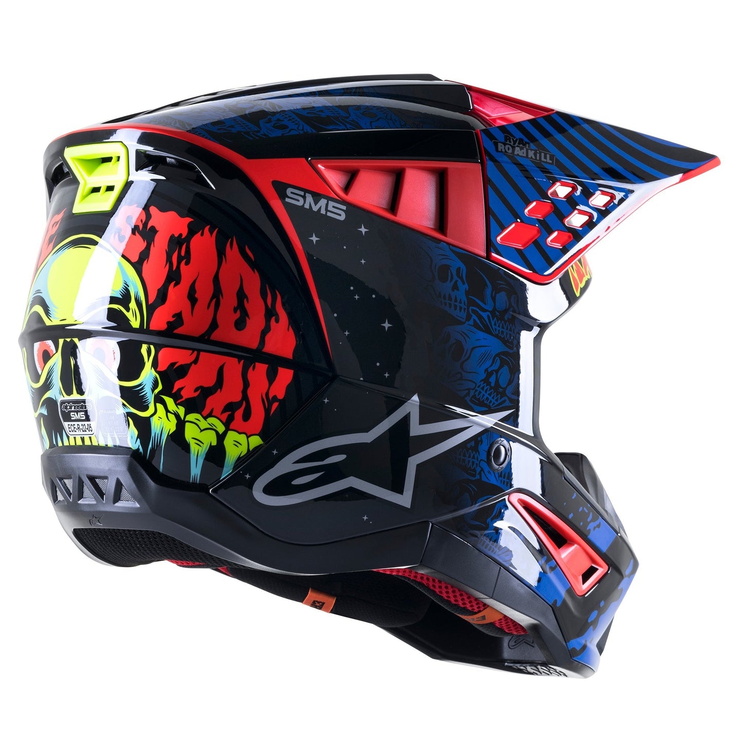 ALPINESTARS SM5 SOLAR FLARE BLACK/RED M | MX HELMET