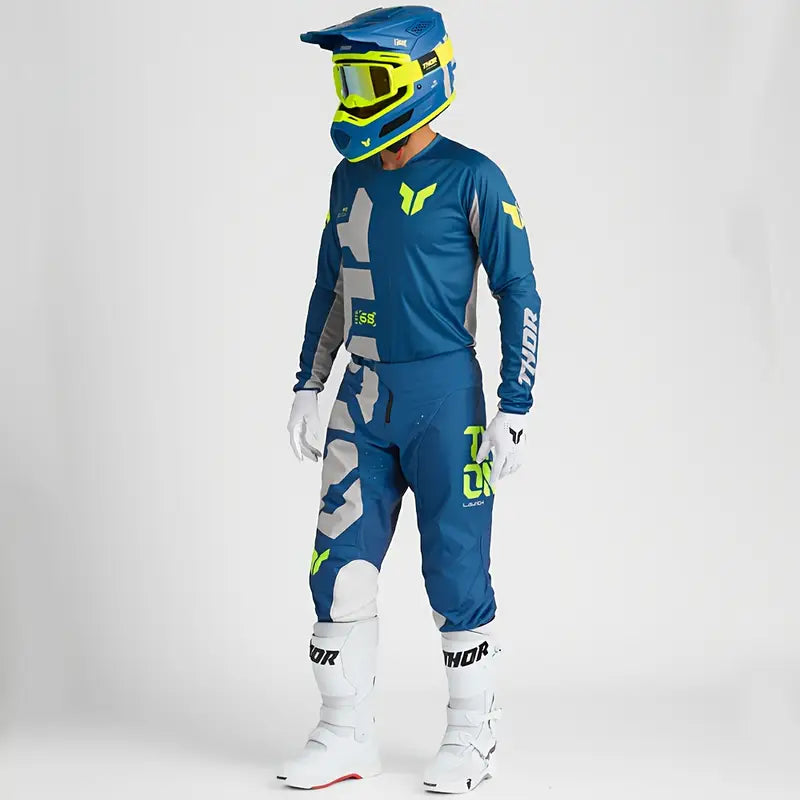 THOR 2025 LAUNCHMODE FORGE BLUE | MX JERSEY SET (PRE ORDERS)