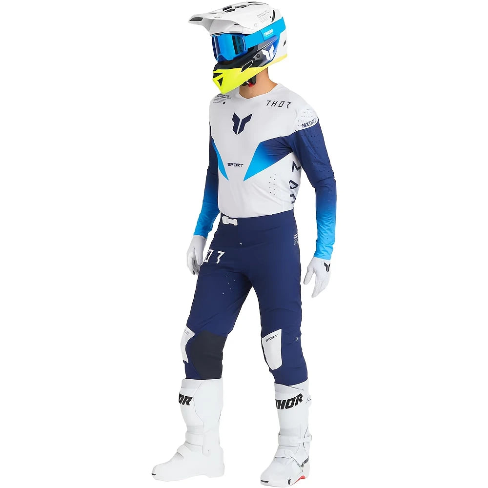 THOR 2025 NEW BLUE AND WHITE | MX JERSEY SET (PRE ORDERS)