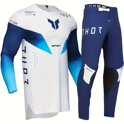 THOR 2025 NEW BLUE AND WHITE | MX JERSEY SET (PRE ORDERS)