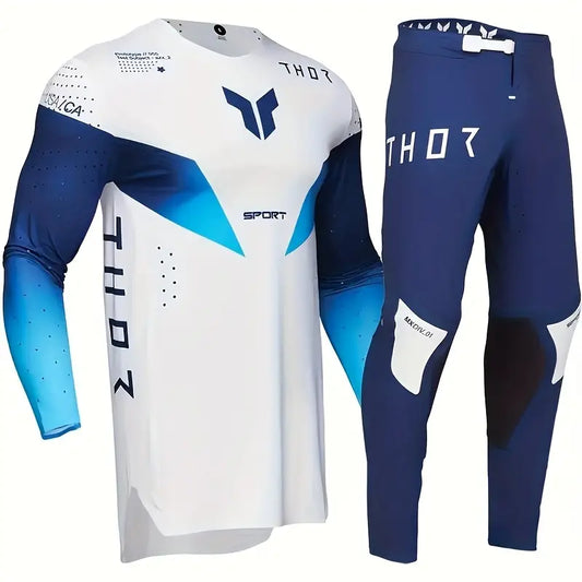 THOR 2025 NEW BLUE AND WHITE | MX JERSEY SET (PRE ORDERS)