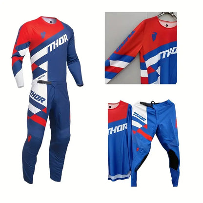 THOR 2025 NEW RED AND BLUE MOTORCYCLE | MX JERSEY SET (PRE ORDERS)