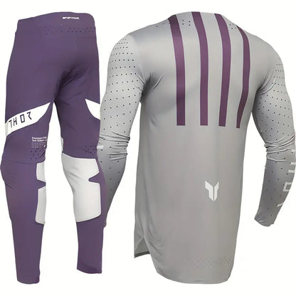 THOR 2025 SPORTMODE FLITE GREY PURPLE GEAR | MX JERSEY SET (PRE ORDERS)