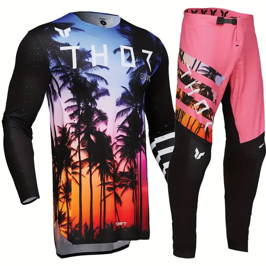 THOR 2025 SPORTMODE SD BLACK GEAR | MX JERSEY SET (PRE ORDERS)