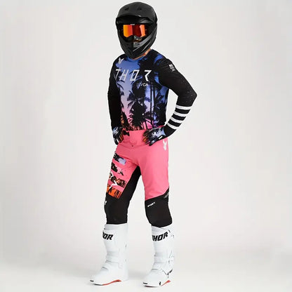 THOR 2025 SPORTMODE SD BLACK GEAR | MX JERSEY SET (PRE ORDERS)