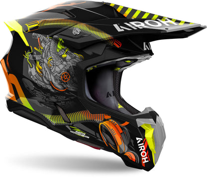 AIROH TWIST 3 TOXIC GLOSS M | MX HELMET