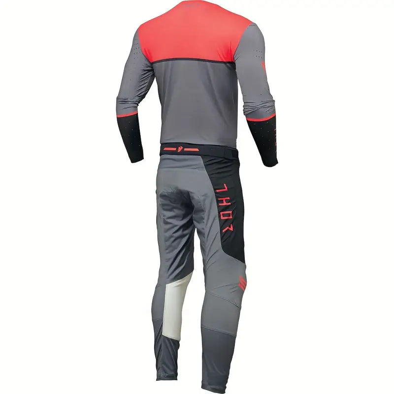 THOR PRIME ACE JERSEY CHARCOAL BLACK RED | MX JERSEY SET (PRE ORDERS)