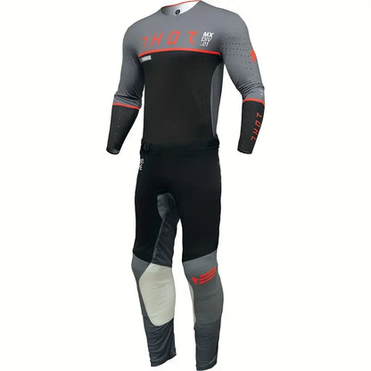 THOR PRIME ACE JERSEY CHARCOAL BLACK RED | MX JERSEY SET (PRE ORDERS)