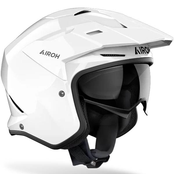 AIROH KOMBAKT TRIALS HELMET - GLOSS WHITE