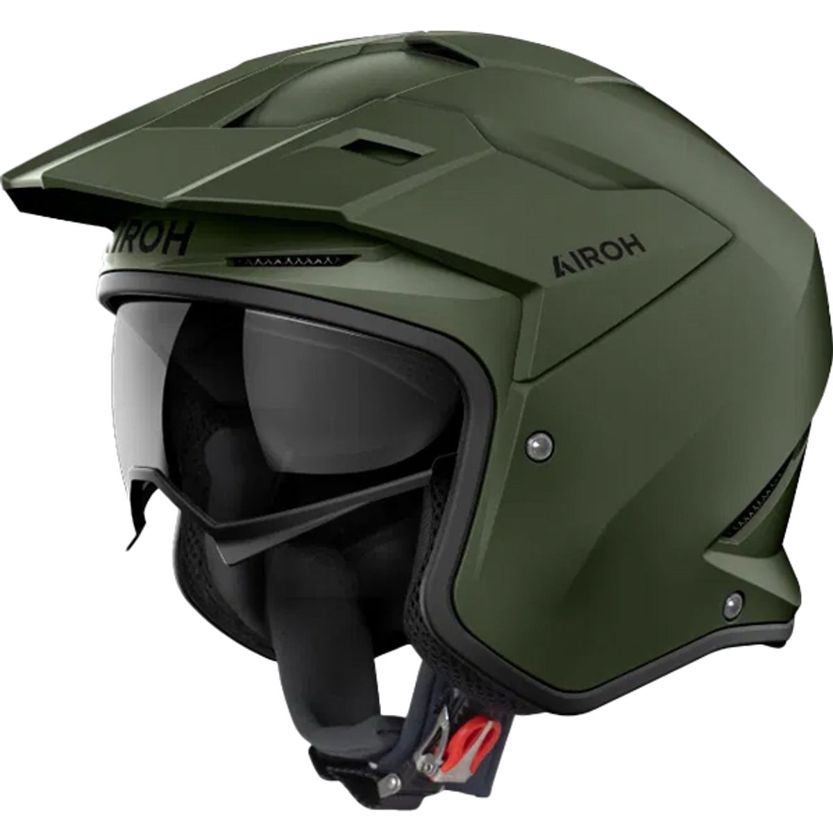 AIROH KOMBAKT TRIALS HELMET - MILITARY MATT GREEN