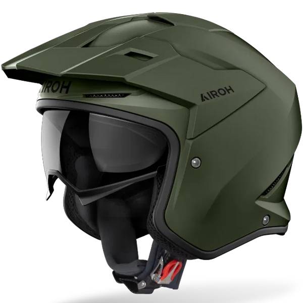 AIROH KOMBAKT TRIALS HELMET - MILITARY MATT GREEN
