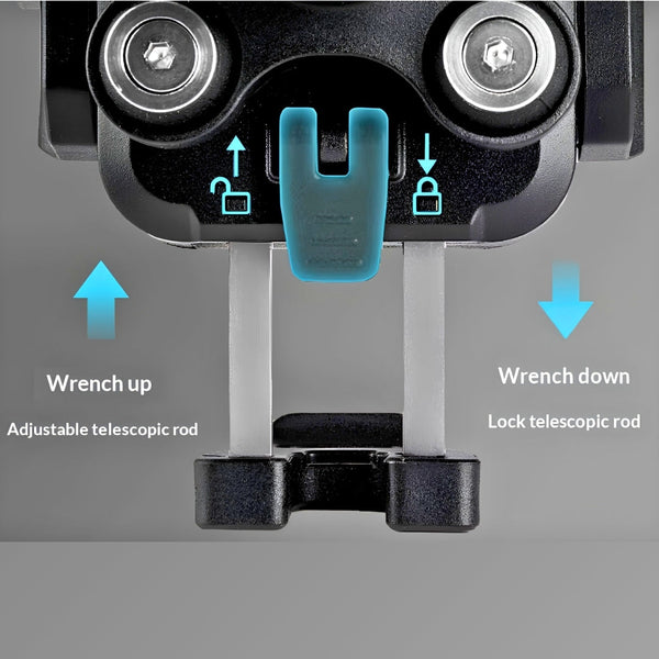LGP - 1314 MOTORCYCLE MOBILE HOLDER WITH VIBRATION DAMPER & QUICK RELEASE SECURE ADJUST