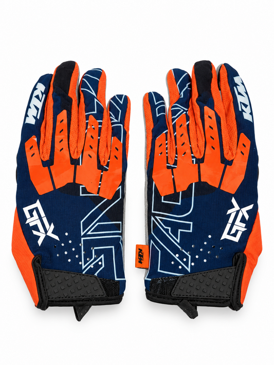 KTM GFX BLUE AND ORANGE | MX GLOVES