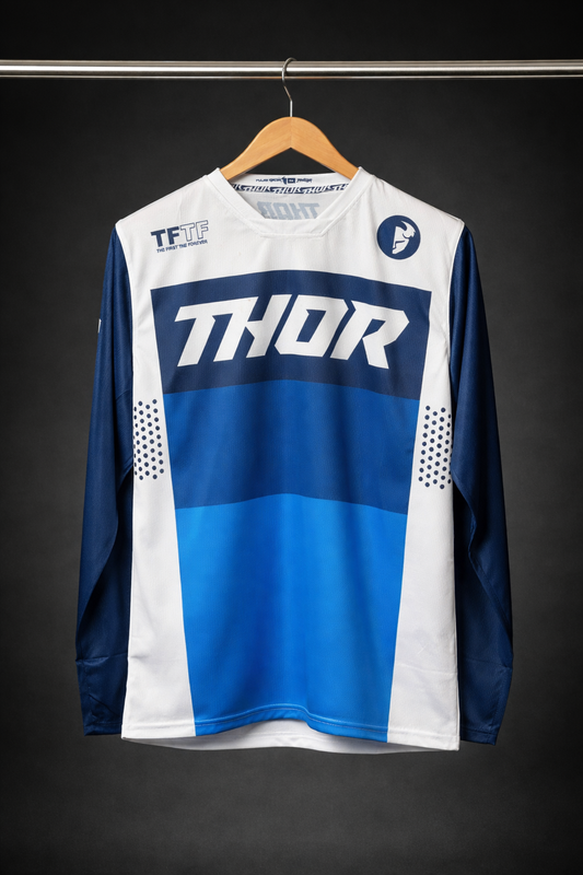THOR WHITE BLUE | MX JERSEY