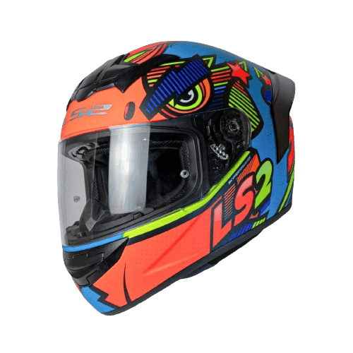 FF352 ROOKIE KHAN MATT BLUE HI-VIZ ORANGE