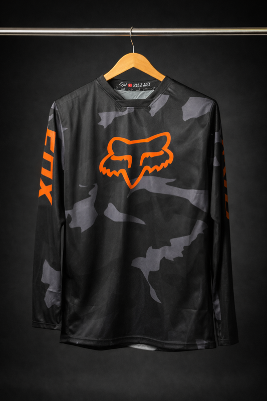 FOX CAMO BLACK ORANGE| MX JERSEY