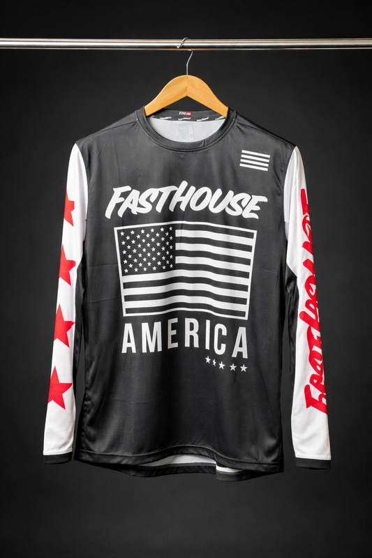 FASTHOUSE BLACK AMERICAN FLAG | MX JERSEY
