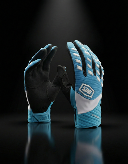 100% SKYBLUE WHITE M/L | MX GLOVES