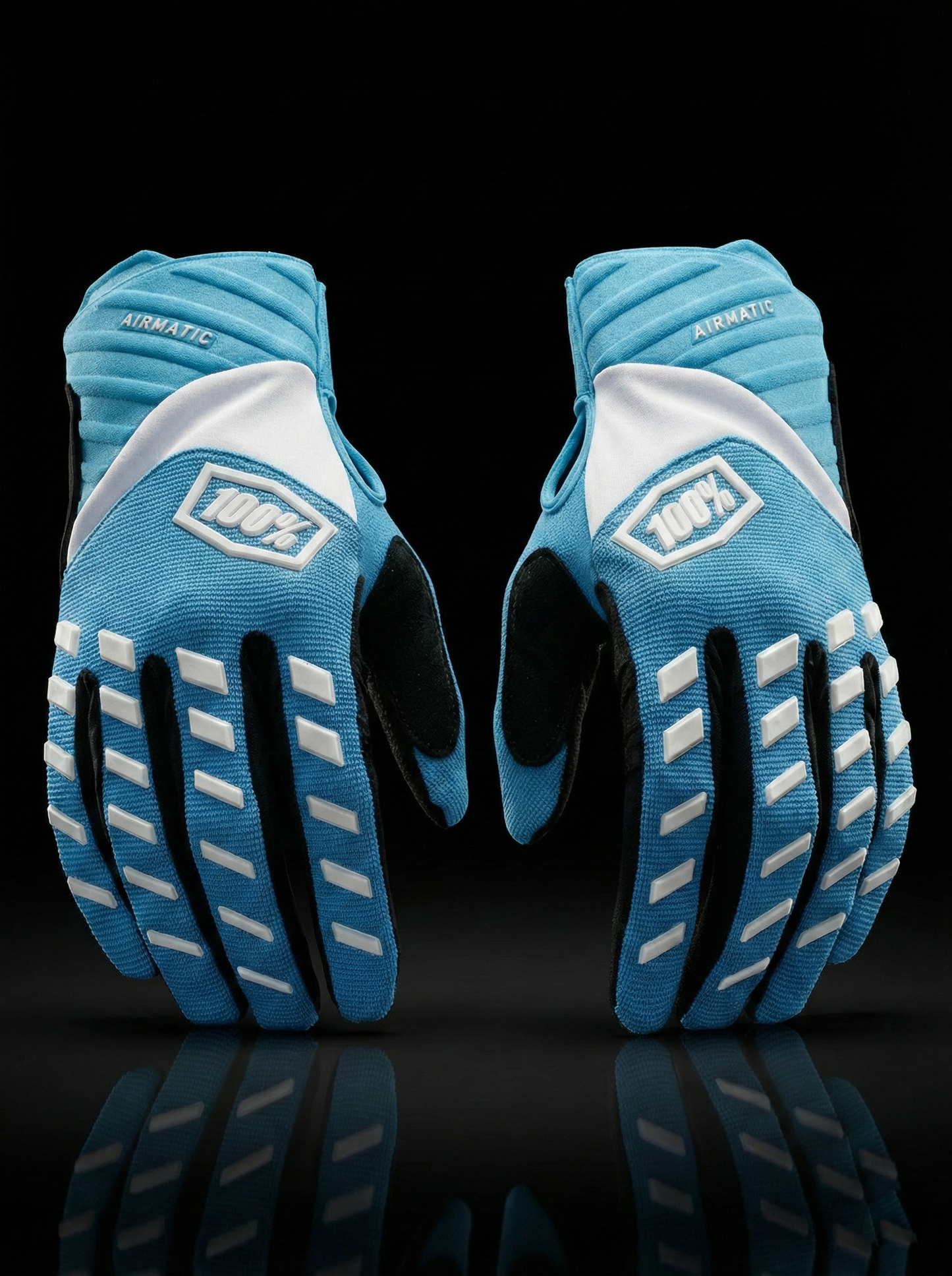 100% SKYBLUE WHITE M/L | MX GLOVES