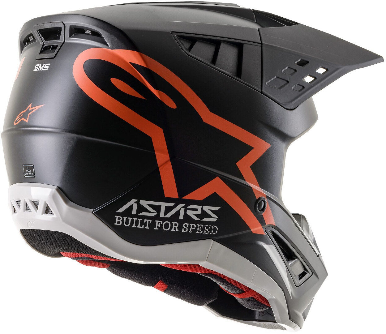 ALPINESTARS SM5 COMPASS BLACK MATT/ORANGE M | MX HELMET