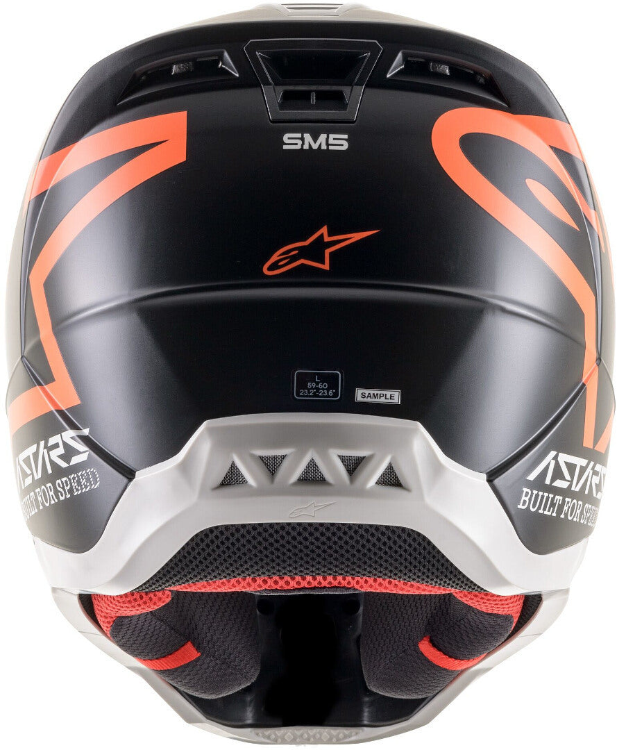 ALPINESTARS SM5 COMPASS BLACK MATT/ORANGE M | MX HELMET