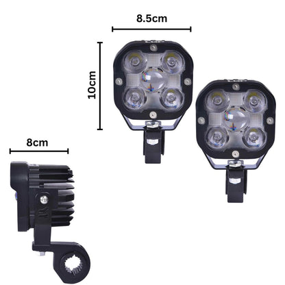 LGP DK40 LED FOG LAMP FOR BIKE (PAIR)  HEAVY-DUTY HIGH POWER WATERPROOF SPOTLIGHT  UNIVERSAL MOTORCYCLE & CAR