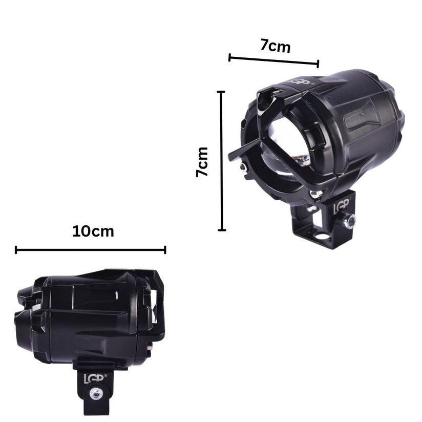 LGP- DK350 LED FOG LAMP FOR BIKE PAIR, 7000LM 60W, WIRELESS SWITCH & WIRING KIT WITH MOUNTING CLAMPS, IP67,