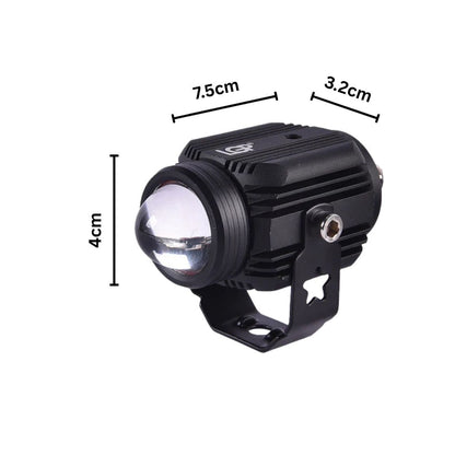 LGP- DK16 LED FOG LAMP FOR BIKE PAIR, WIRELESS HARNESS SWITCH & MOUNTING CLAMPS INCLUDED, 45W, IP67, 12V-30V