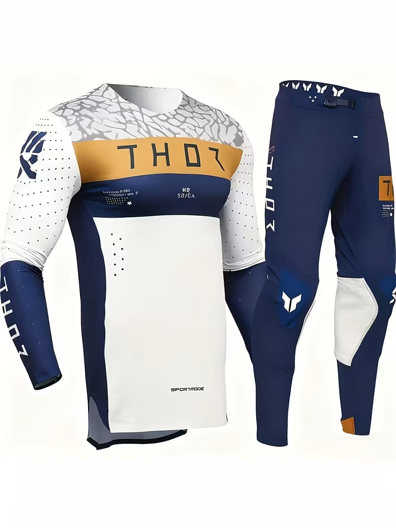 THOR WHITE AND BLUE | MX JERSEY SET (PRE ORDERS)