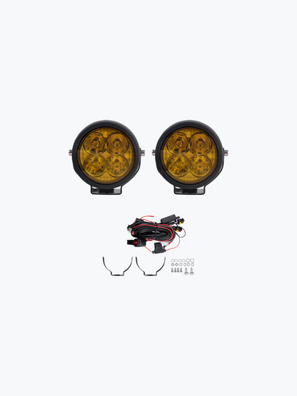 HJG 4 LED CAP ROUND PAIR | AUXILIARY LIGHT