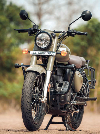 JB RACING CRASHGUARD WITH MAT SLIDER | CLASSIC 350 REBORN